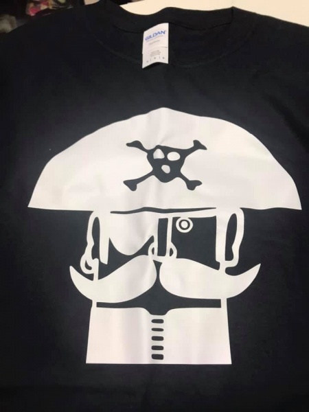 Treasure Isle White Vinyl & Black T-Shirt